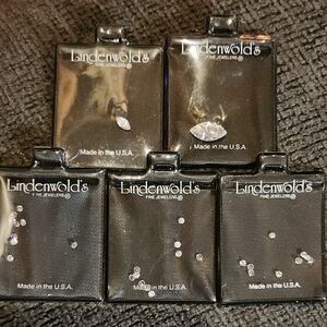Vintage 1996 Lindenwold Fine Jewelers Simulated Small Diamond Gemstones